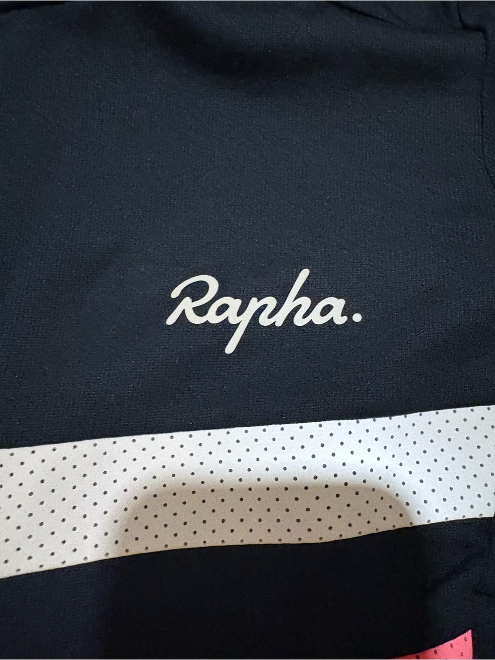 NWOT Rapha Bevet Women’s Navy Cycling Jersey with Pink and White Stripes - Picture 6 of 9